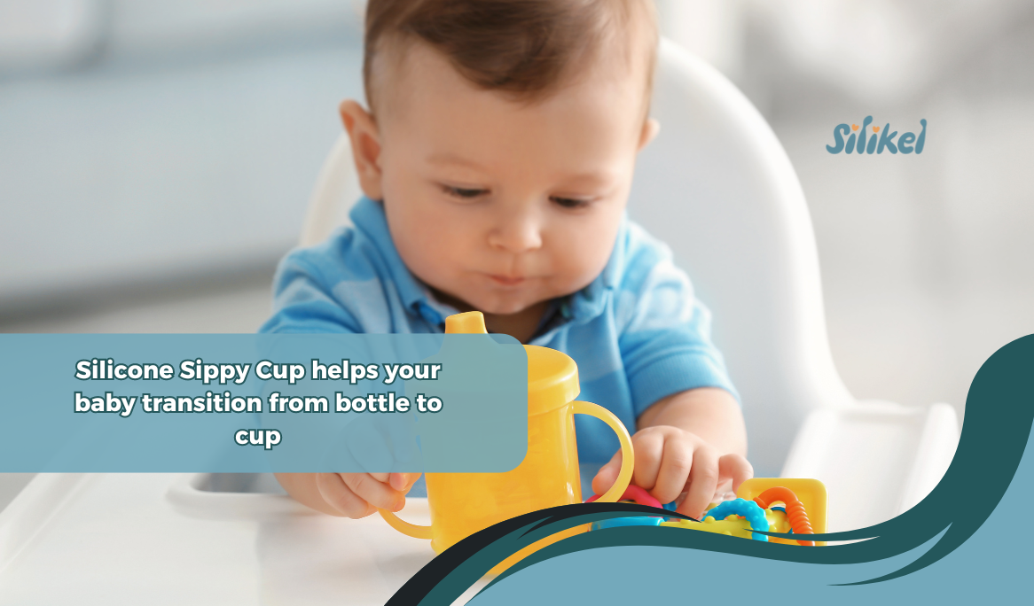 Silicone Sippy Cup helps your baby transition from bottle to cup