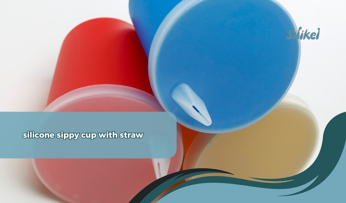 silicone sippy cup with straw